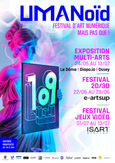Affiche d'UMANoïd, exposition gratuite à Nice