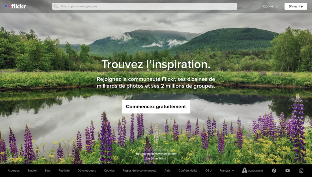 Images libres de droit du site Flickr